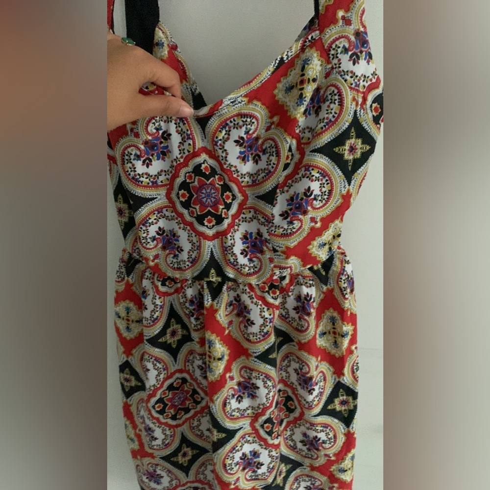 Scarf print dress